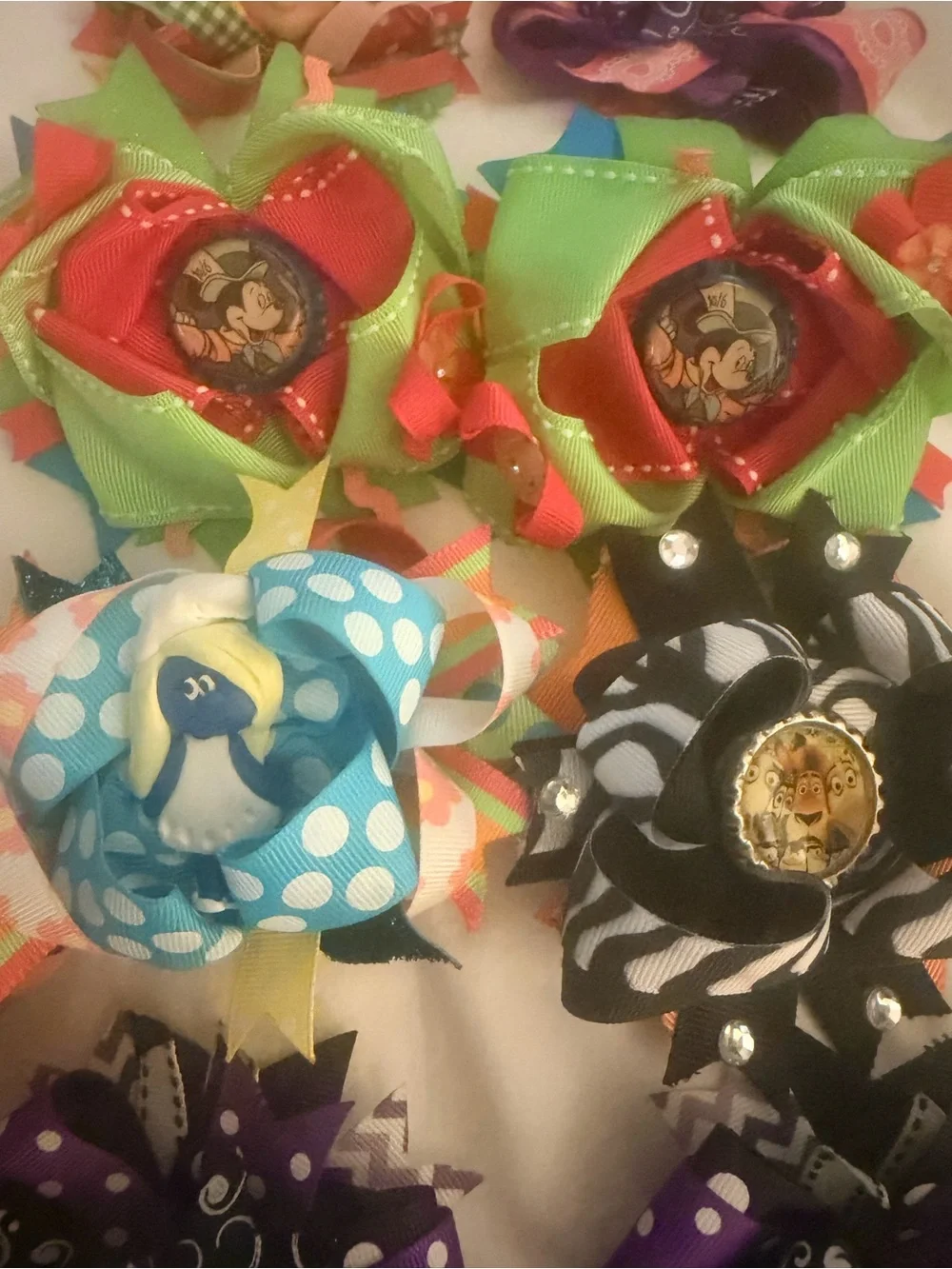 Character Some Disney Ribbon Hair Bows